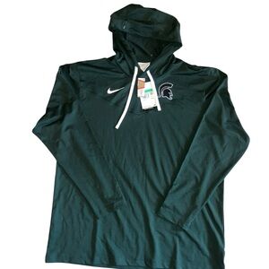 NIKE MICHIGAN STATE SPARTANS DRI-FIT HOODIE MSU Men’s Size XL